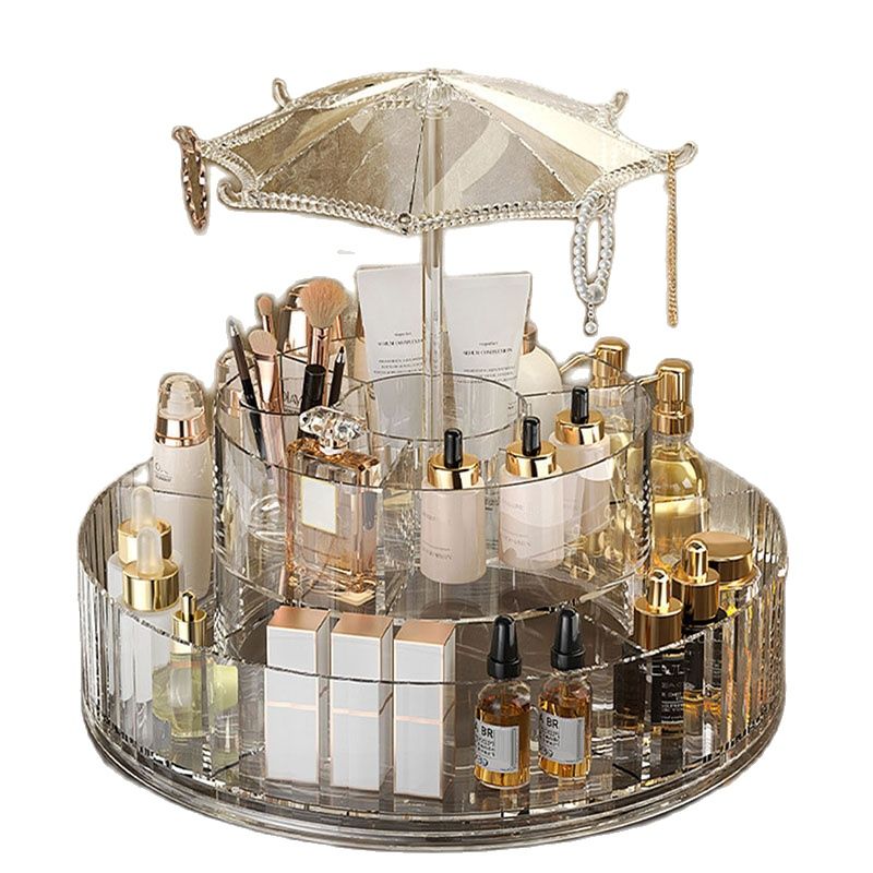 360° Rotating Adjustable Multifunctional Cosmetic Makeup Organizer