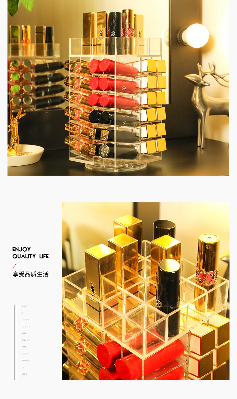 Makeup Organizer (Rotating Lipstick Box)