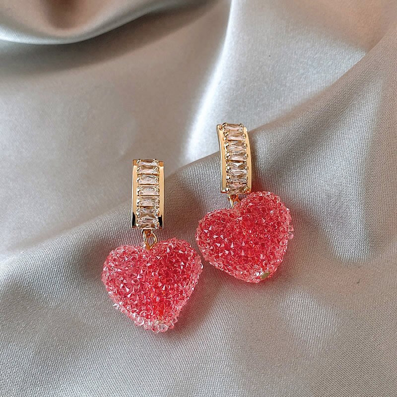 Dangle Zirconia Earrings