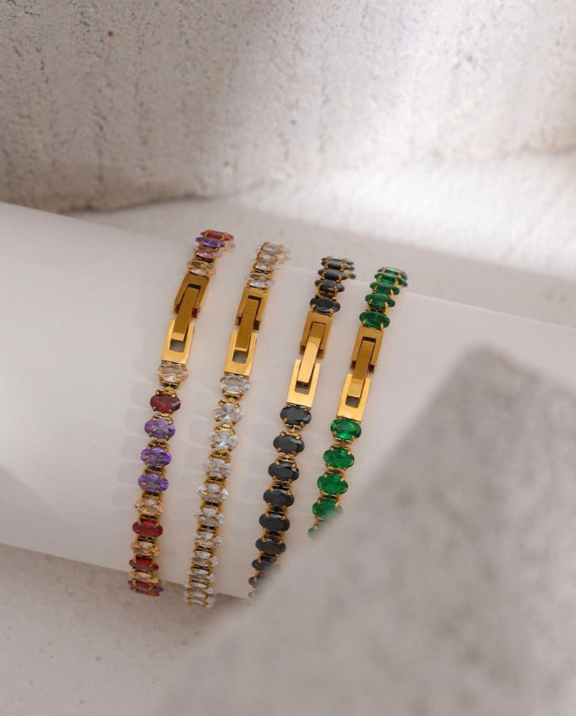 Luxury Cubic Zirconia Necklace / Bracelet