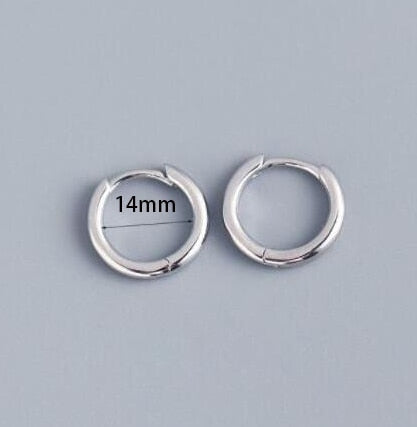 Tiny Stainless Steel Huggie Small Hoop Earrings