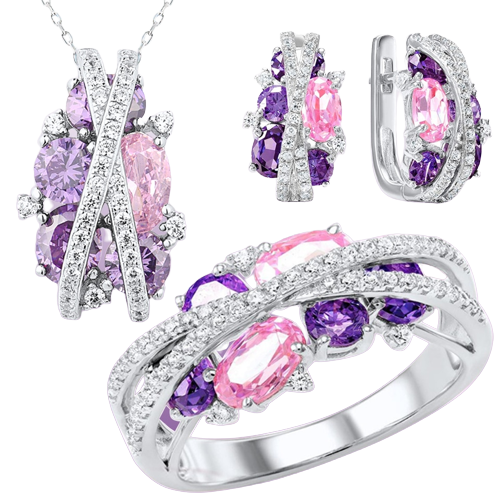 Jewelry Set (Ring, Earrings and Necklace)