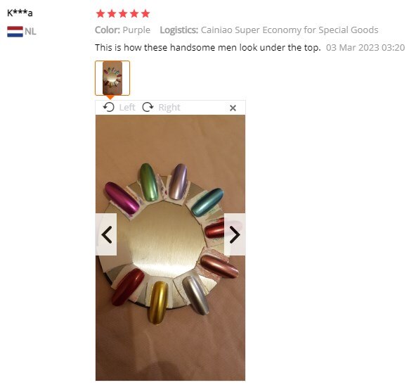 20ml Nail Polish Resin Gel Metallic Mirror Effect