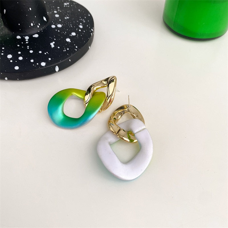 Colorful Acrylic Drop Earrings