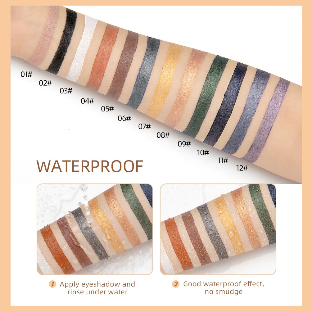 12 Colors Eyeshadow Eyeliner Pencil