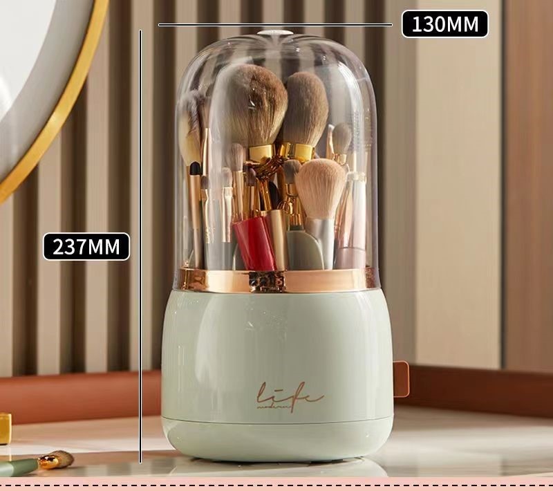 360° Rotating Makeup Brushes Holder