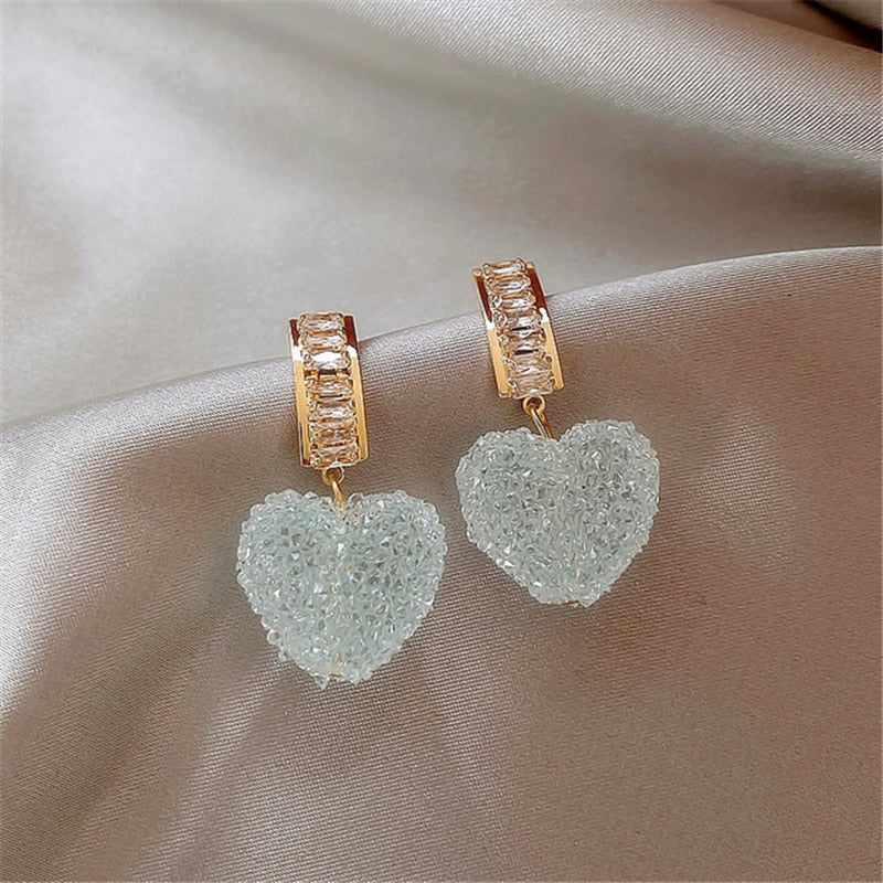 Dangle Zirconia Earrings