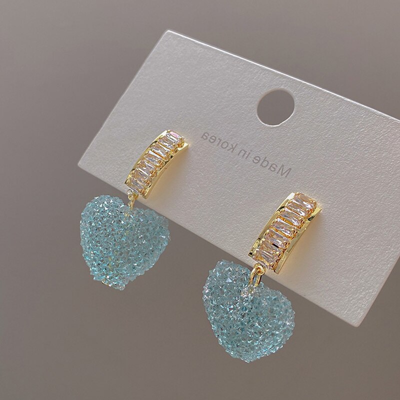 Dangle Zirconia Earrings