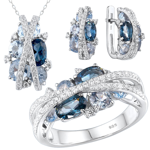 Jewelry Set (Ring, Earrings and Necklace)