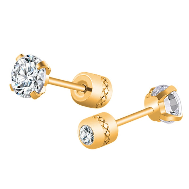 Gold / Silver Medical Stainless Steel Earrings
