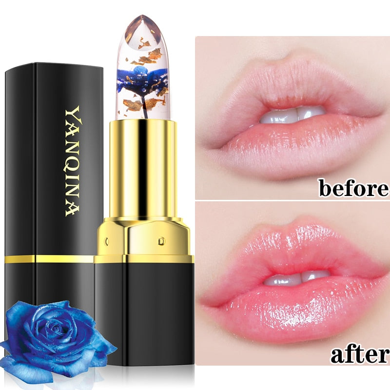 Waterproof Crystal Jelly Flower Lipstick (Temperature Color Changing)