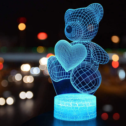 Teddy Bear Night Light (16 Colours)