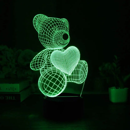 Teddy Bear Night Light (16 Colours)