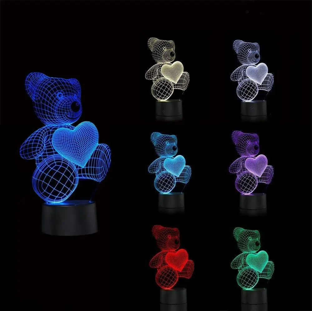 Teddy Bear Night Light (16 Colours)