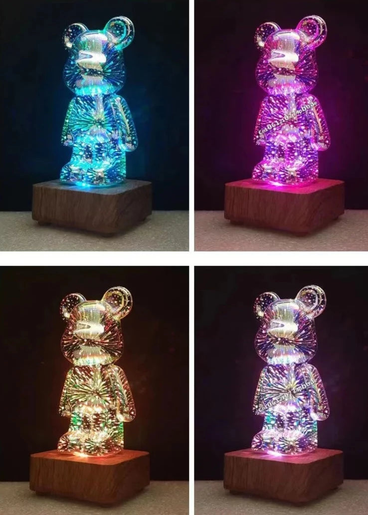 Teddy Bear Fireworks Light (USB Plug)