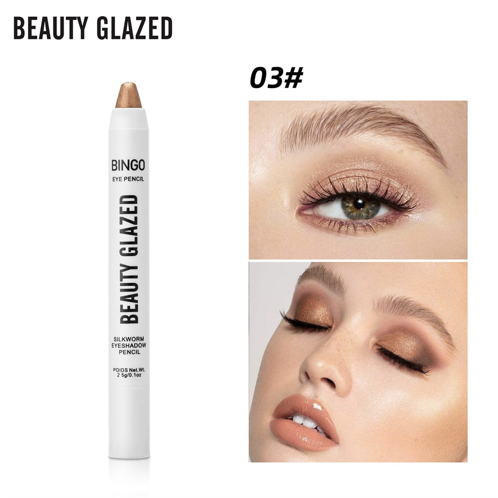 Double Ended Eye Shadow Stick With Sponge Brush