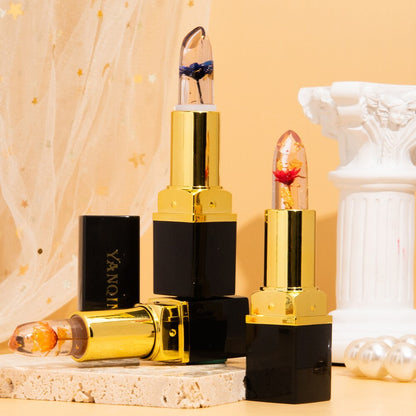 Waterproof Crystal Jelly Flower Lipstick (Temperature Color Changing)