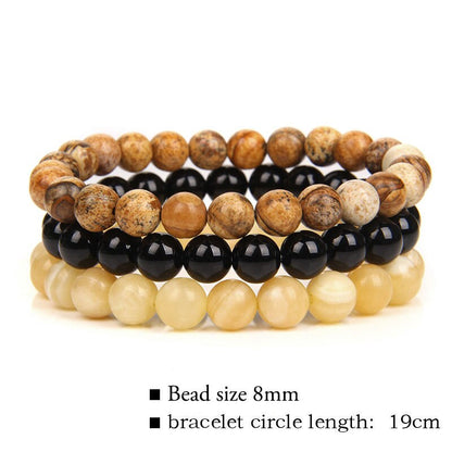 Natural Stone Bracelet (3pc Set)