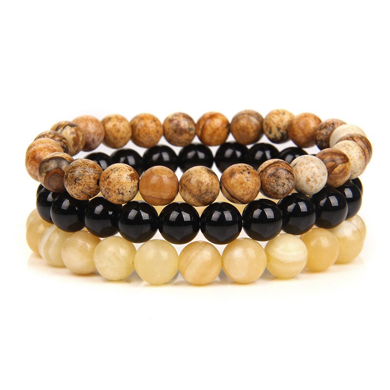Natural Stone Bracelet (3pc Set)