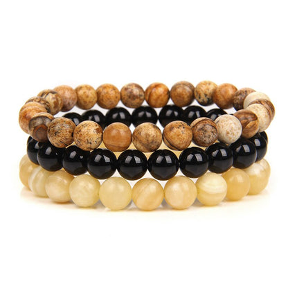 Natural Stone Bracelet (3pc Set)