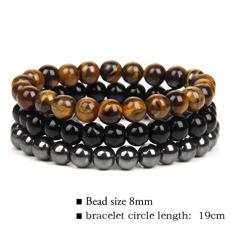 Natural Stone Bracelet (3pc Set)