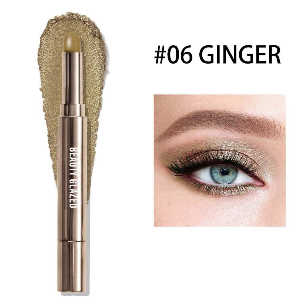 Double Ended Eye Shadow Stick With Sponge Brush
