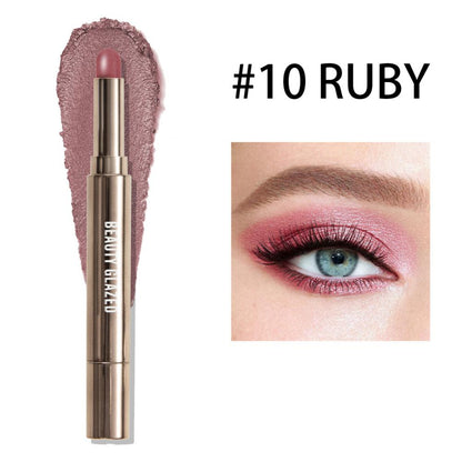 Double Ended Eye Shadow Stick With Sponge Brush