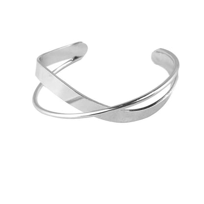 Boho Wide Line Cuff Open Bracelet