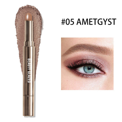Double Ended Eye Shadow Stick With Sponge Brush