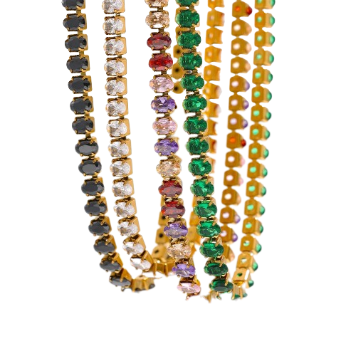 Luxury Cubic Zirconia Necklace / Bracelet