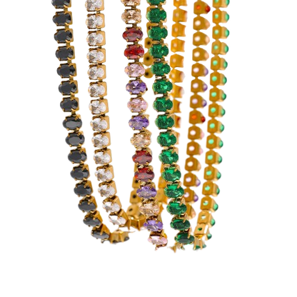 Luxury Cubic Zirconia Necklace / Bracelet