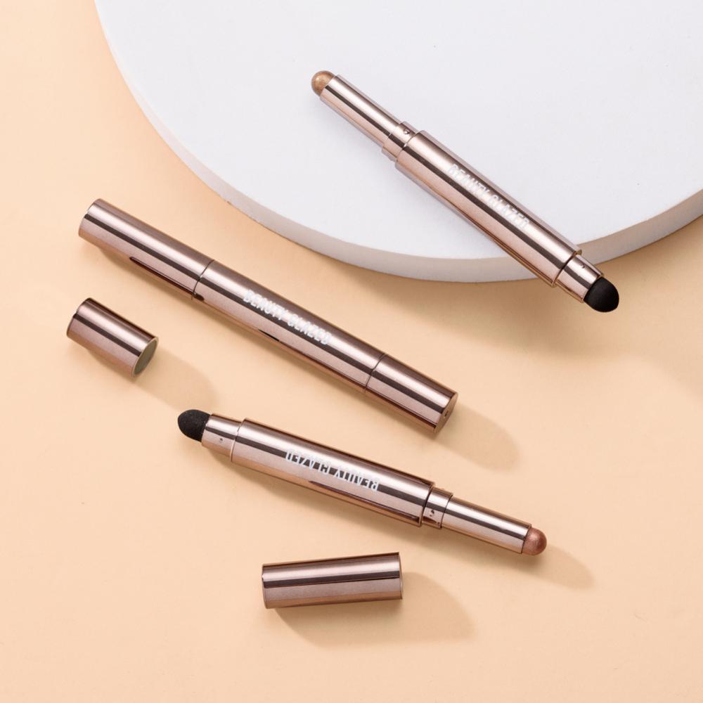 Double Ended Eye Shadow Stick With Sponge Brush