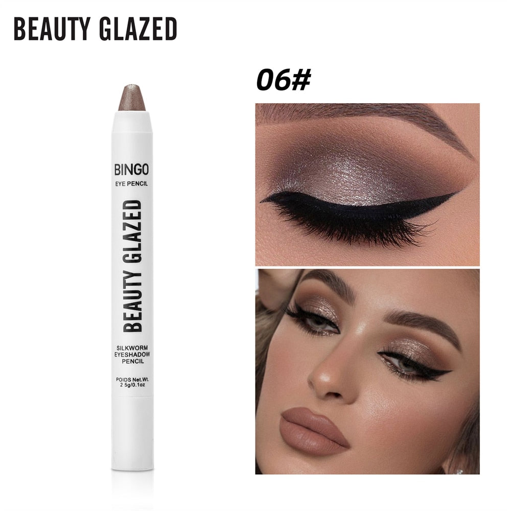 Double Ended Eye Shadow Stick With Sponge Brush