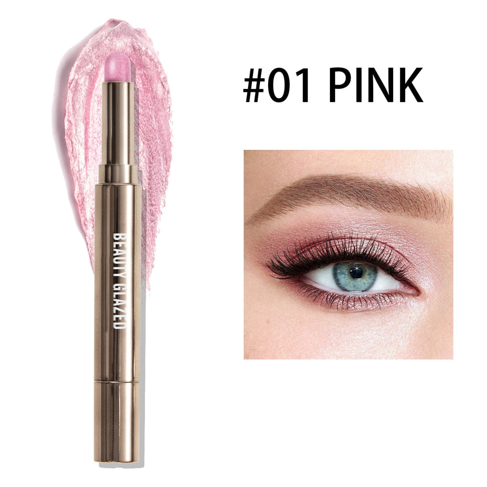 Double Ended Eye Shadow Stick With Sponge Brush