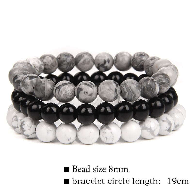 Natural Stone Bracelet (3pc Set)