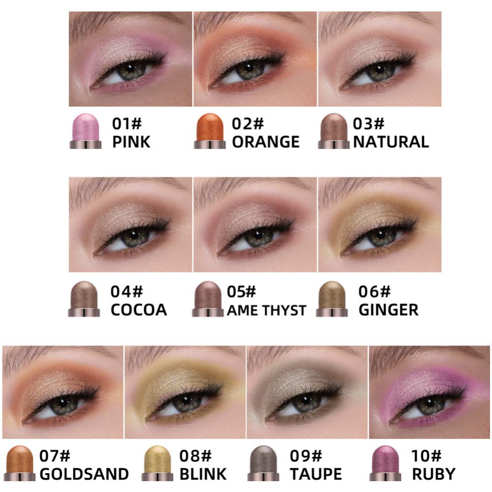 Double Ended Eye Shadow Stick With Sponge Brush