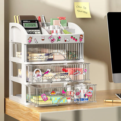 Multilayer Makeup Organizer with Drawers