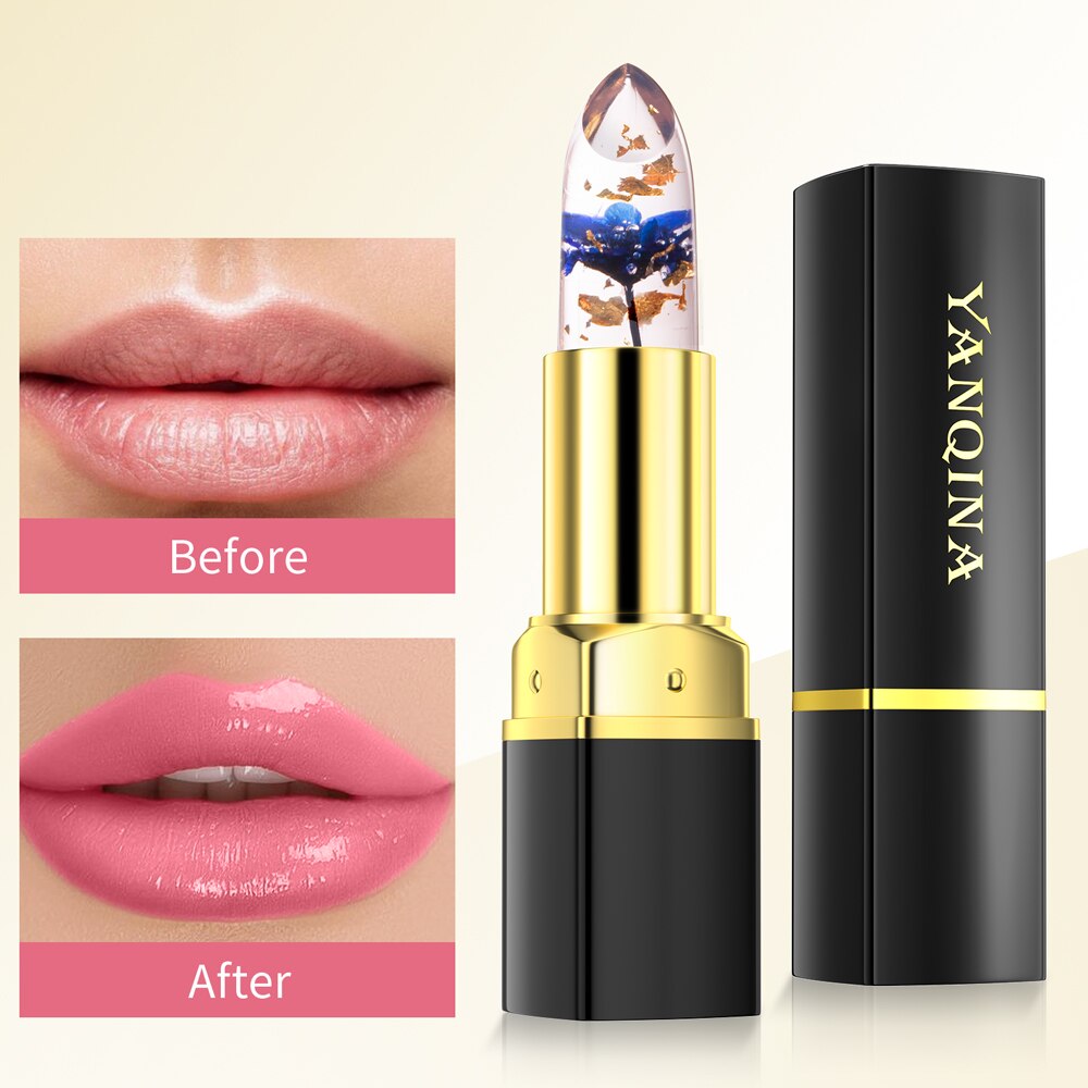 Waterproof Crystal Jelly Flower Lipstick (Temperature Color Changing)