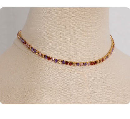 Luxury Cubic Zirconia Necklace / Bracelet