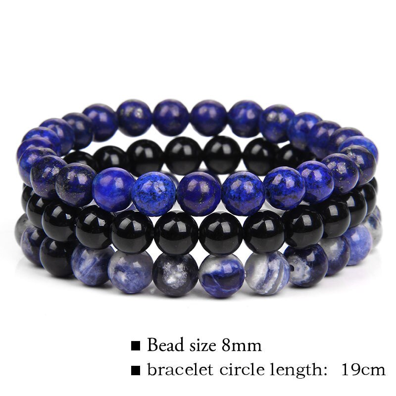 Natural Stone Bracelet (3pc Set)