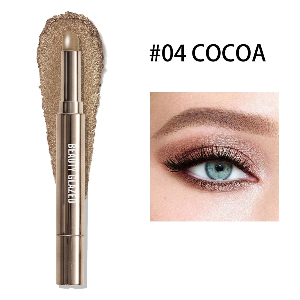 Double Ended Eye Shadow Stick With Sponge Brush