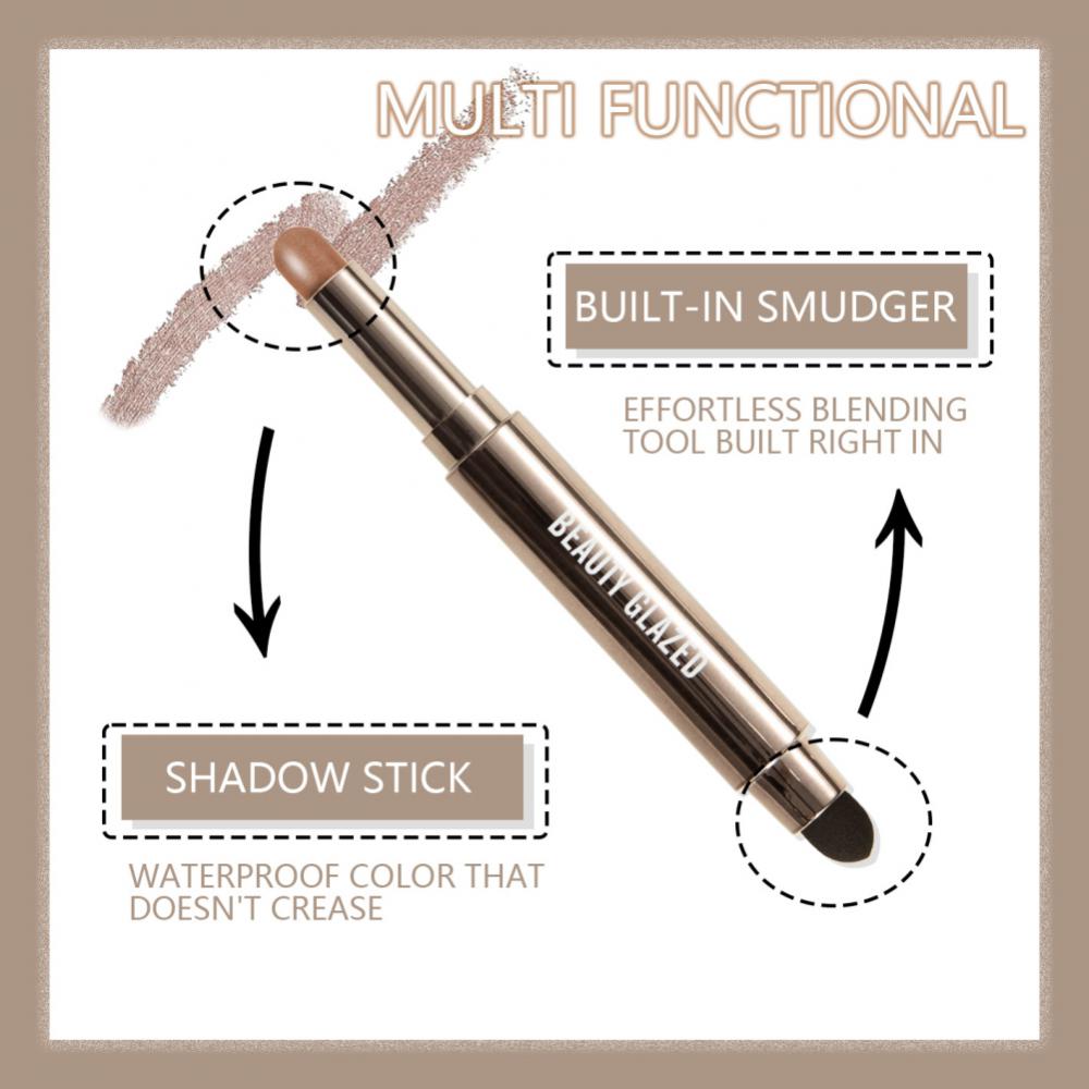 Double Ended Eye Shadow Stick With Sponge Brush