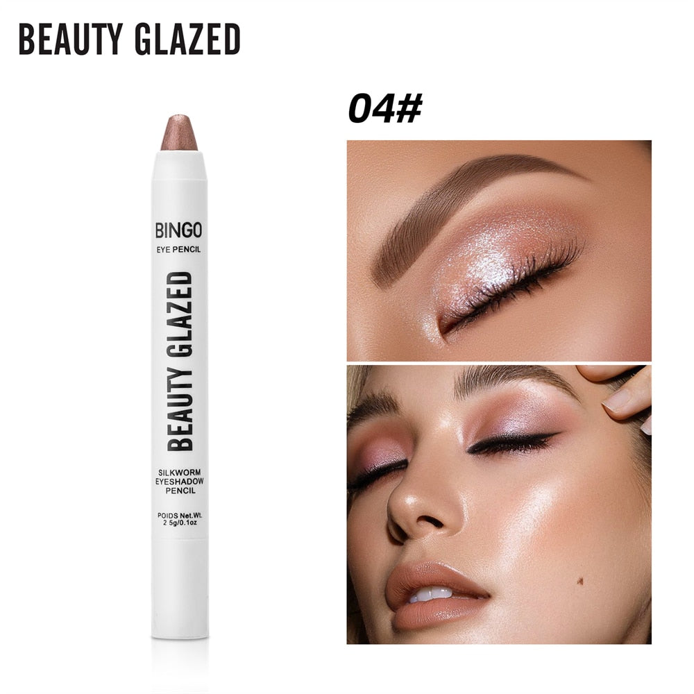 Double Ended Eye Shadow Stick With Sponge Brush