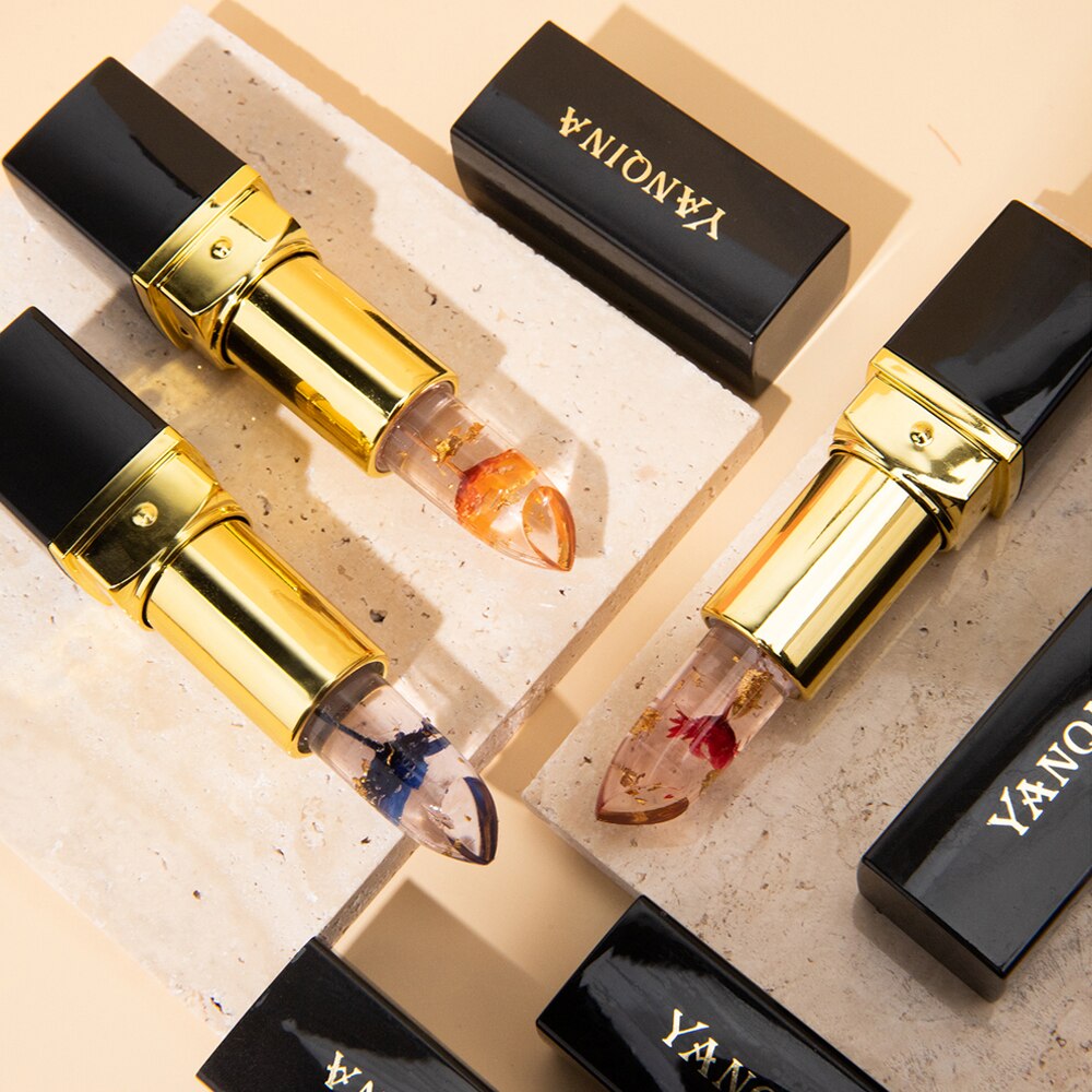 Waterproof Crystal Jelly Flower Lipstick (Temperature Color Changing)