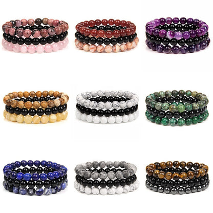 Natural Stone Bracelet (3pc Set)