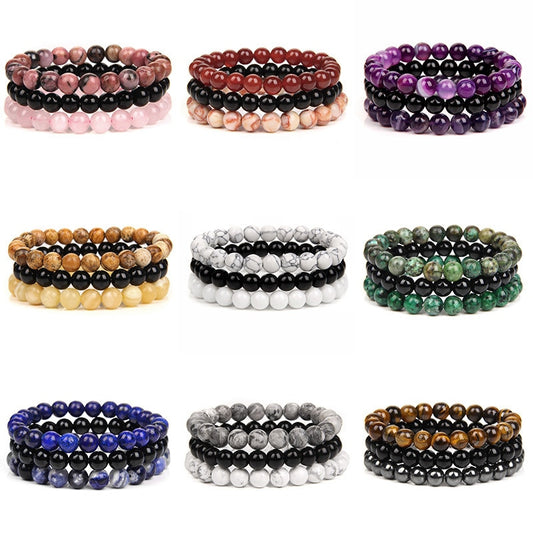 Natural Stone Bracelet (3pc Set)
